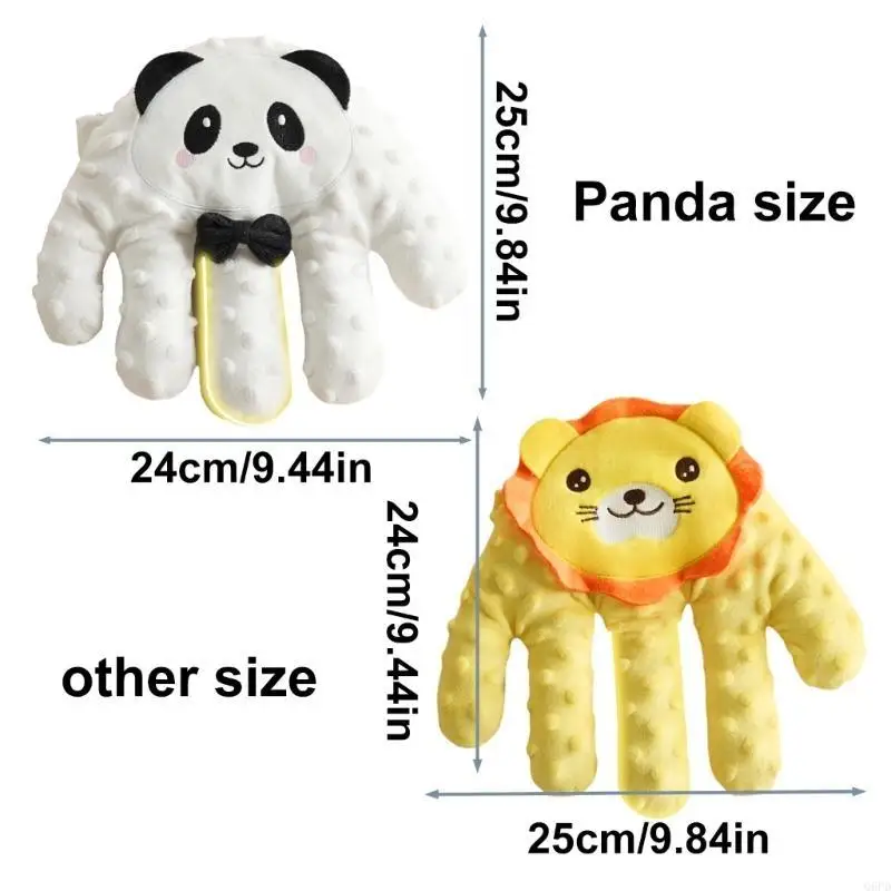 

Q6PD Cartoon Toddler Sleep Pillow Soothing Hand with Remote 3-gear Adjustable for Newborns Baby Relaxation and Peaceful Slee