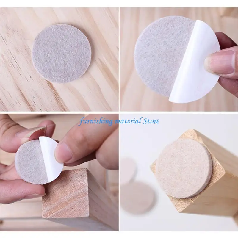 Y5GD 72PCS PAUT-FELT AUTO-ADHESIV