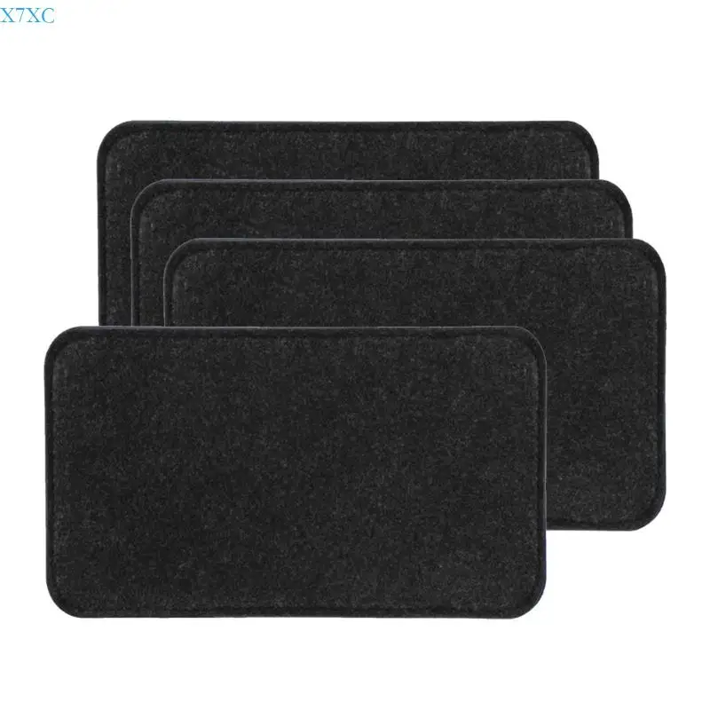 

X7XC 4Pcs Unique Felt Base Shaper Insert For Handbag Crossbody Bag Canvas Bag Bottom Liner Board With Design