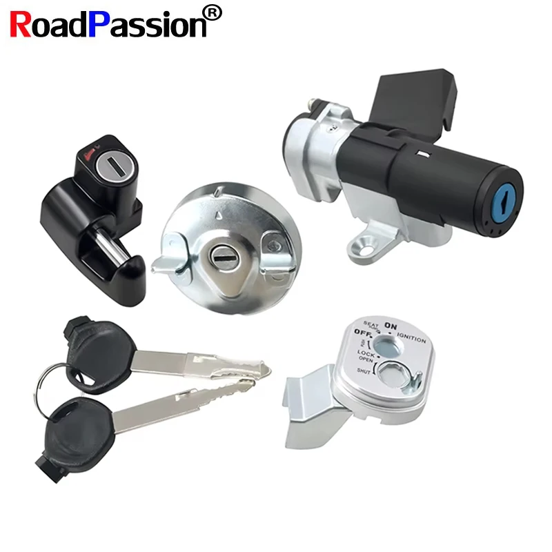 Motorcycle Ignition Switch Locks Fuel Gas Tank Cap Key Set For YAMAHA XV125 XV250 XV535 VIRAGO XXV240 250 3LS 535 2UJ V-star 4RF