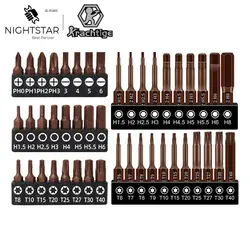 1/4 Screwdriver Bits Set 25mm 50mm S2 Alloy Steel Closs Phillips Slotted Hex Torx for Remove DIY Hand Tools