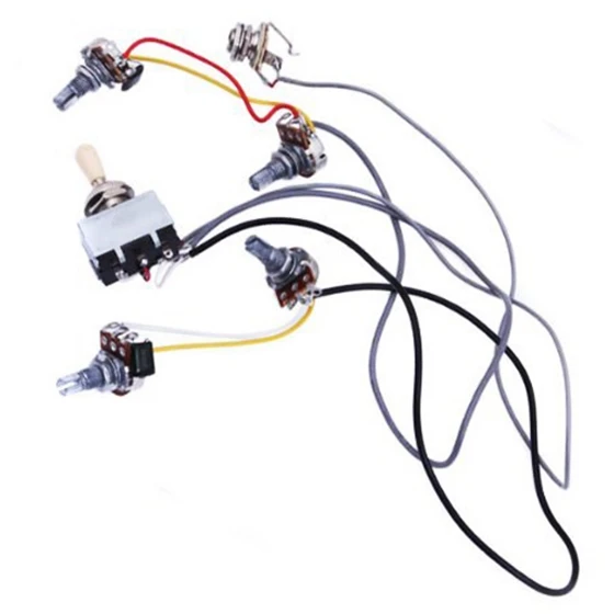 ชุดสายไฟกีตาร์ Prewired 2 เล่ม 2 โทน 4-500k หม้อสําหรับกีตาร์ LP