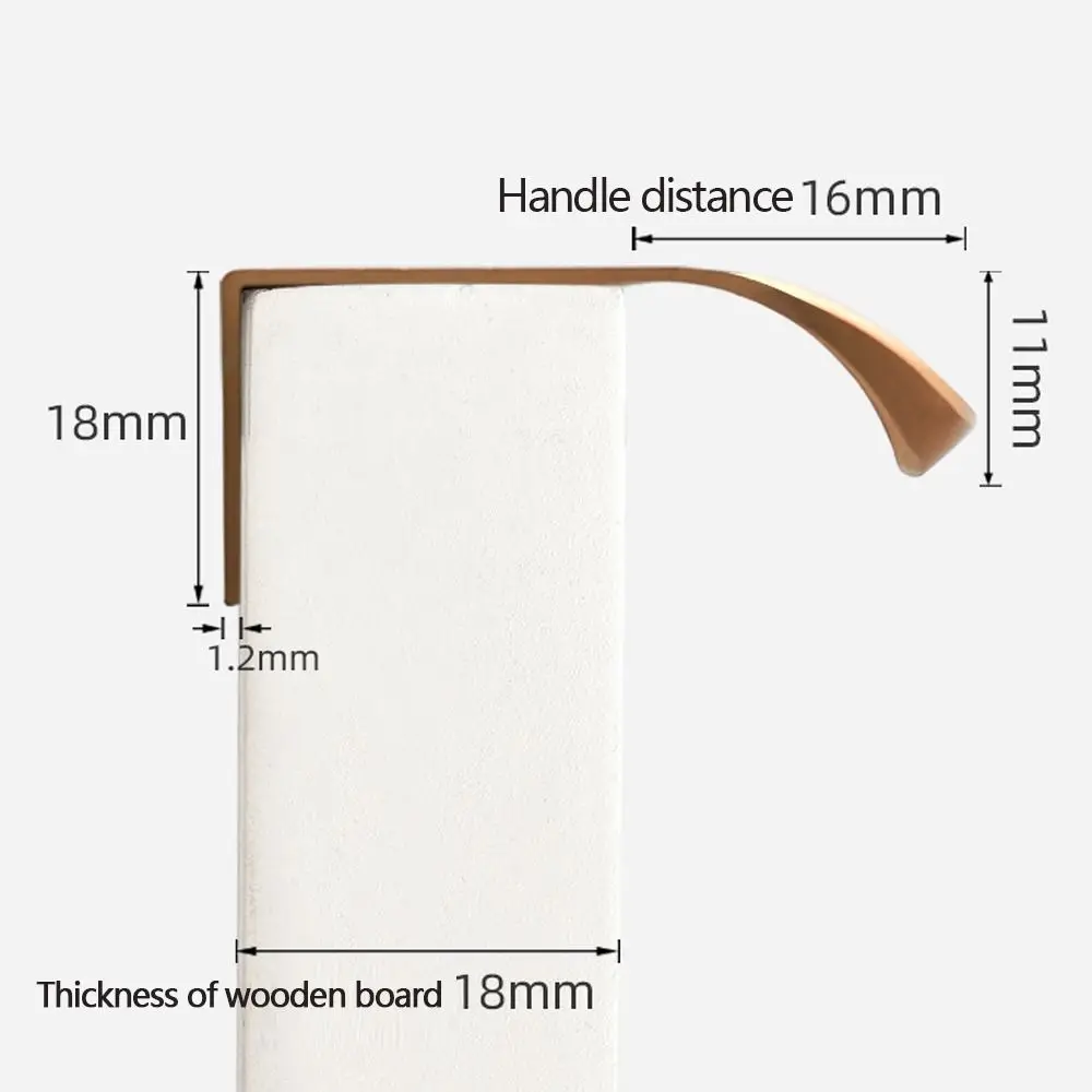 Poignées d'armoire haut de gamme, quincaillerie de cuisine, boutons de porte en alliage d'aluminium, accessoires simples, poignées de tiroir, ménage