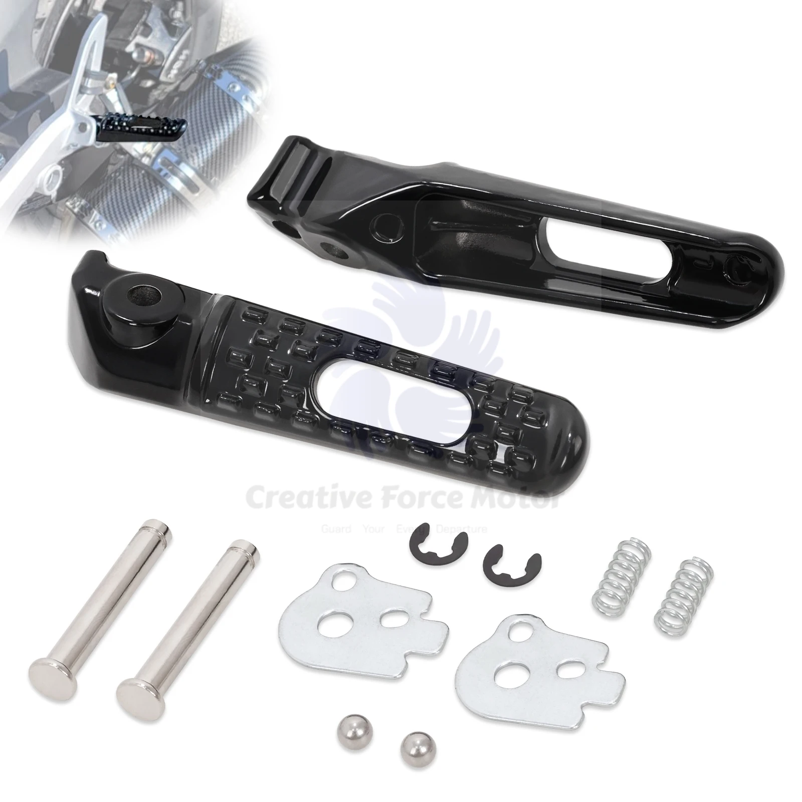 CNC Front Rear Footrest Motorcycles Pedal Kit Rider Passenger Foot Pegs For Honda CB1000R CBR600RR 2003-2025 CBR1000RR 2004-2016 image 3