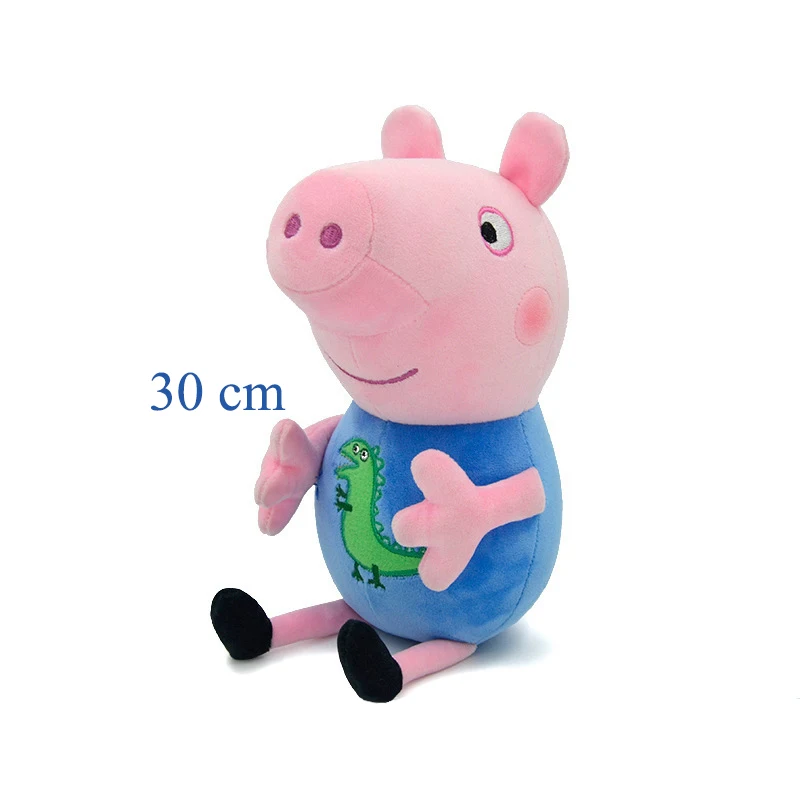 30 cm Peppa Pig George Dad Mom Kawaii Kinder Cartoon Gefüllte Puppe Kinderzimmer Dekoration Kinder Urlaub Geburtstag Geschenke Spielzeug