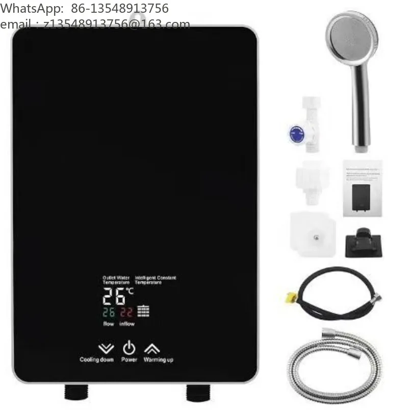 Compact Tankless Instant Electric Water Heater Wall‑Mount Constant Temp Home Shower Heater
