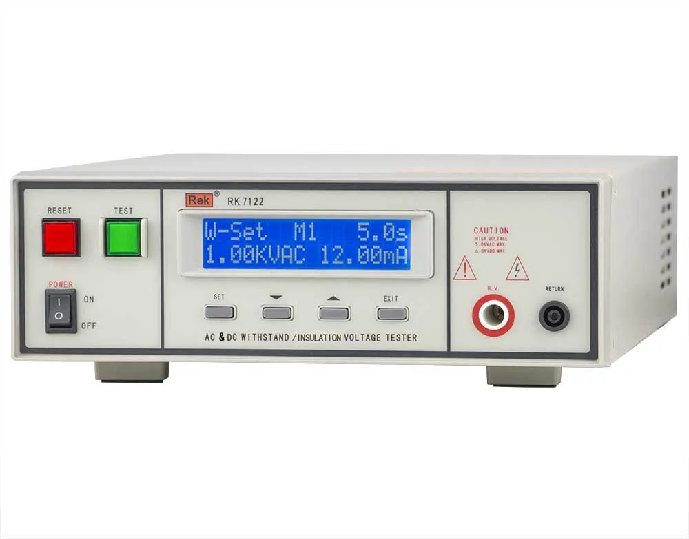 Rek RK7122 AC 5kV 12mA DC 6kV 5mA Factory Price Programmable Insulation Withstand Voltage Test AC DC Hipot Tester