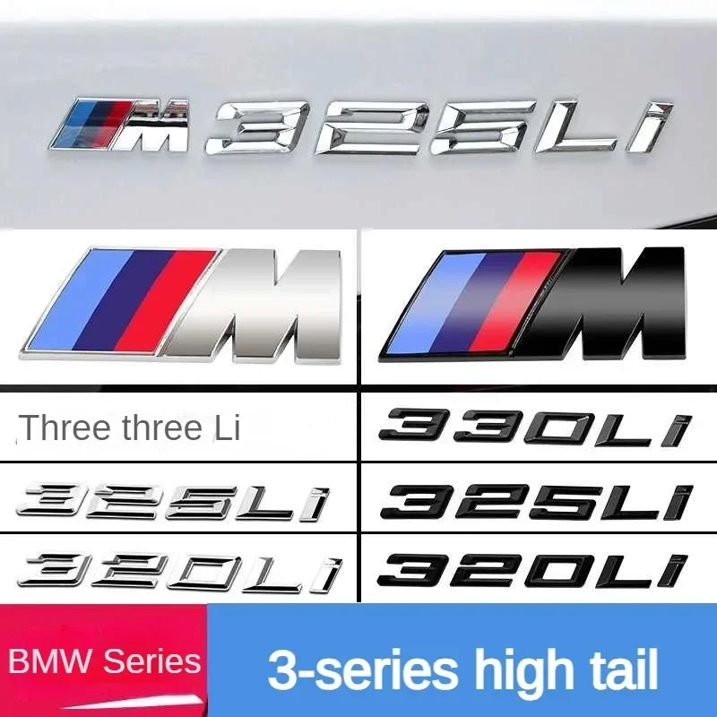 

For BMW 316i 318i 320i 320d 325i 330i 330d 335i 340i E46 E90 E91 F30 G20 Car Letters Rear Trunk Decals Emblem Badge Logo Sticker