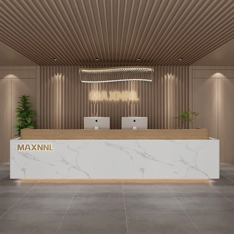 

Modern beauty salon Front desk checkout page Atmosphere training institution Bar counter Company hotel reception desk