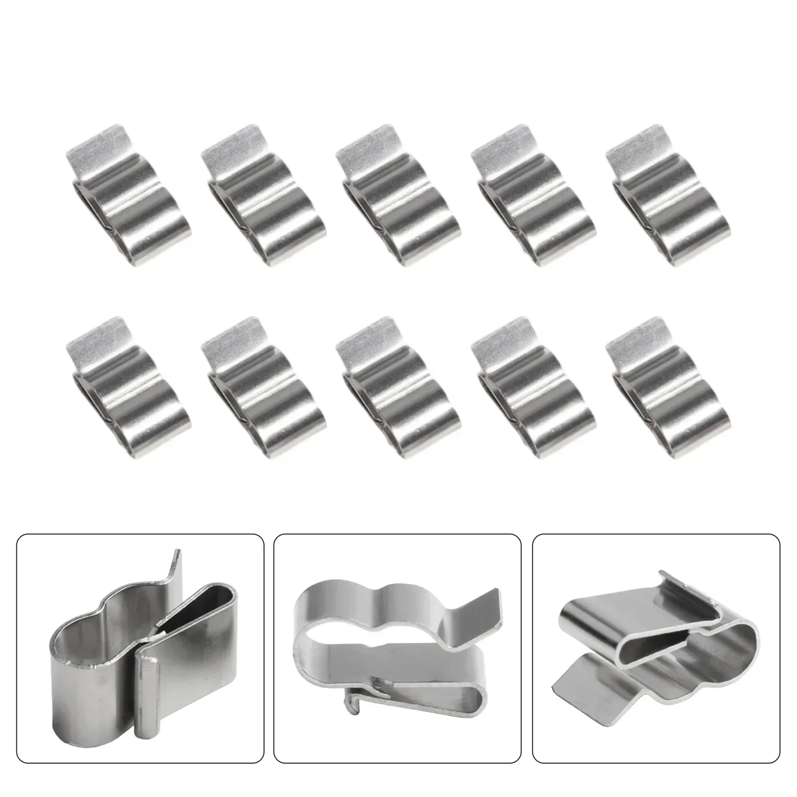 

100Pcs Wire Clips Cable Trailer Photovoltaic Solar Panel Wire Clamps Clip Organizer Stainless Steel Management Harness Rop