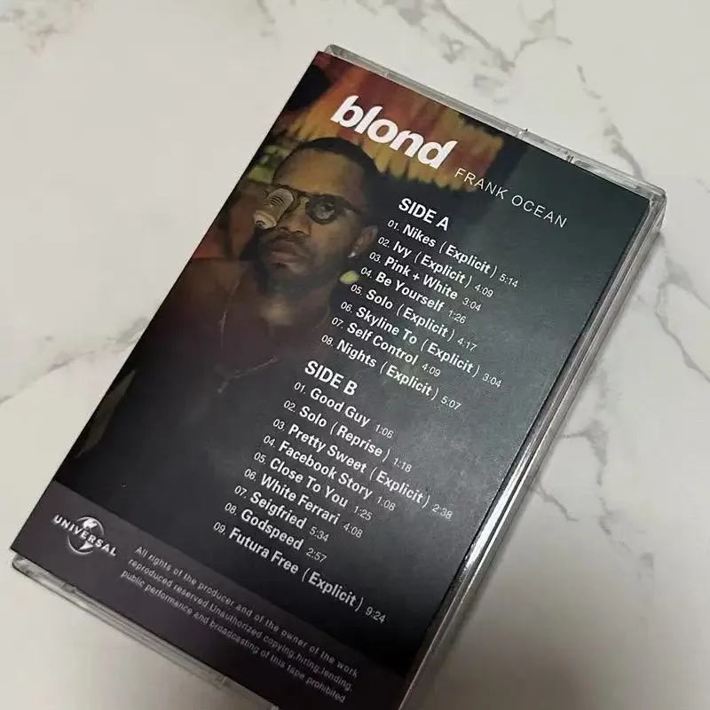 شقراء فرانك المحيط الموسيقى شريط مغناطيسي أعظم الزيارات ألبوم كاسيت تأثيري وكمان مسجل السيارة صندوق المسارات الصوتية موسيقى الحفلات