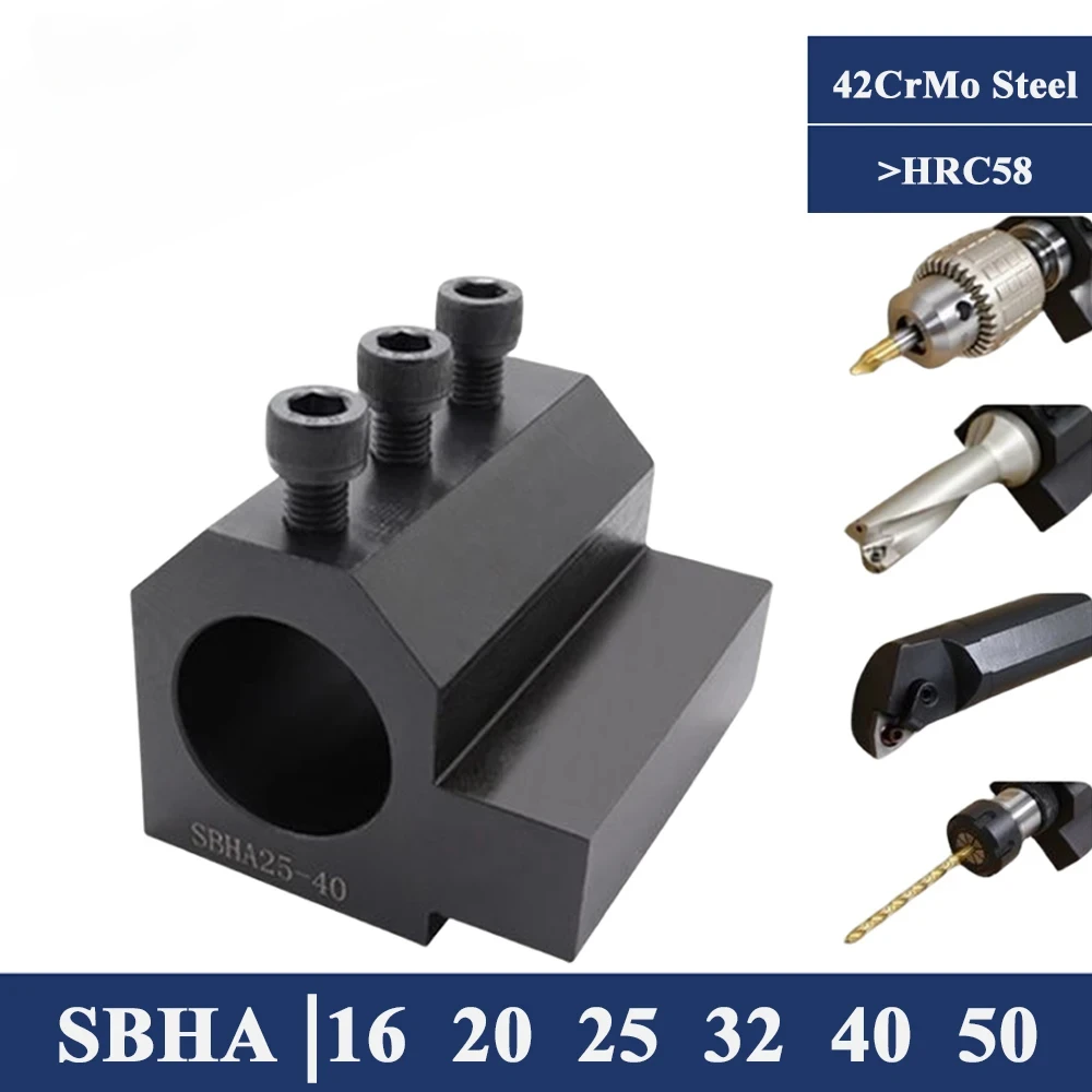 SBHA16 20 25 32 40 50 CNC Lathe Inner Diameter Auxiliary Tool Holder Tool Sleeve Inner Hole Guide Sleeve Holder SBHA1616 SBHA