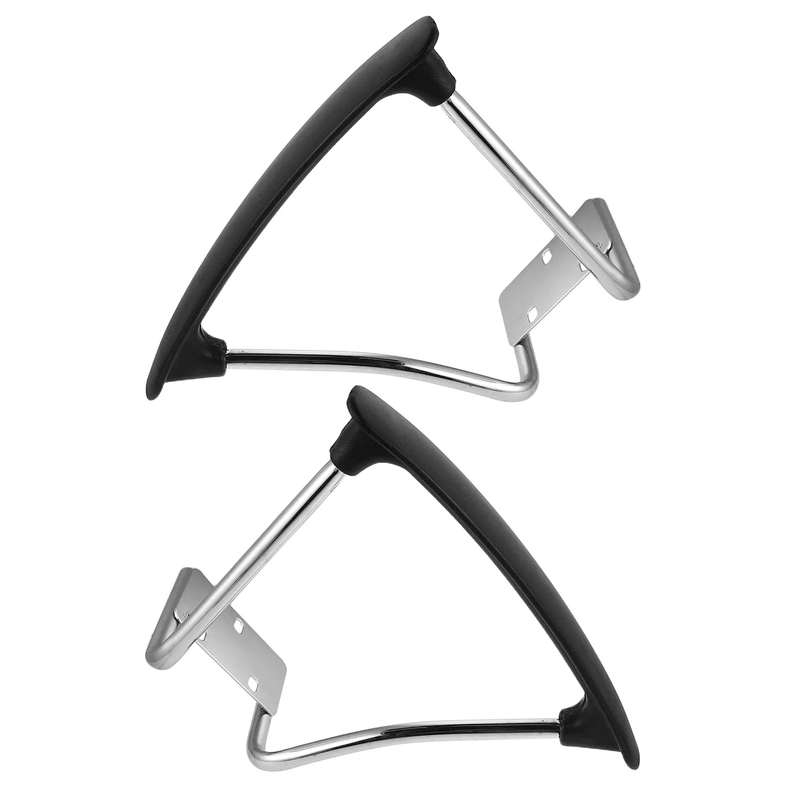2 Peças de Suportes de Braço Metálicos Ergonômicos para Cadeira de Escritório, Peças de Reposição para Reparo de Cadeira Gamer e de Escritório
