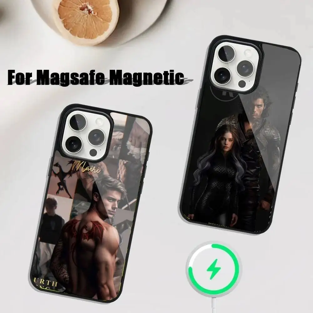 

F-Fourth Wing Phone Case For iPhone 16,15,14,13,12,11,Plus,Pro,Max Mini Magsafe Magnetic Wireless Charging