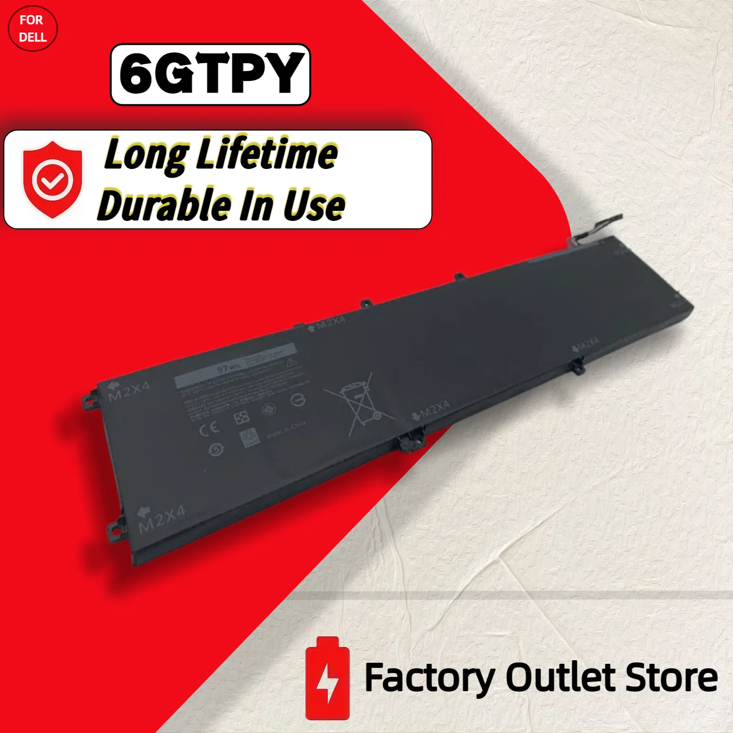 Wholesale And Retail 6GTPY 11.4V 97WH For DELL Laptop Battery XPS 15 9570 9560 7590 For DELL Precision 5520 5530 5540 Series