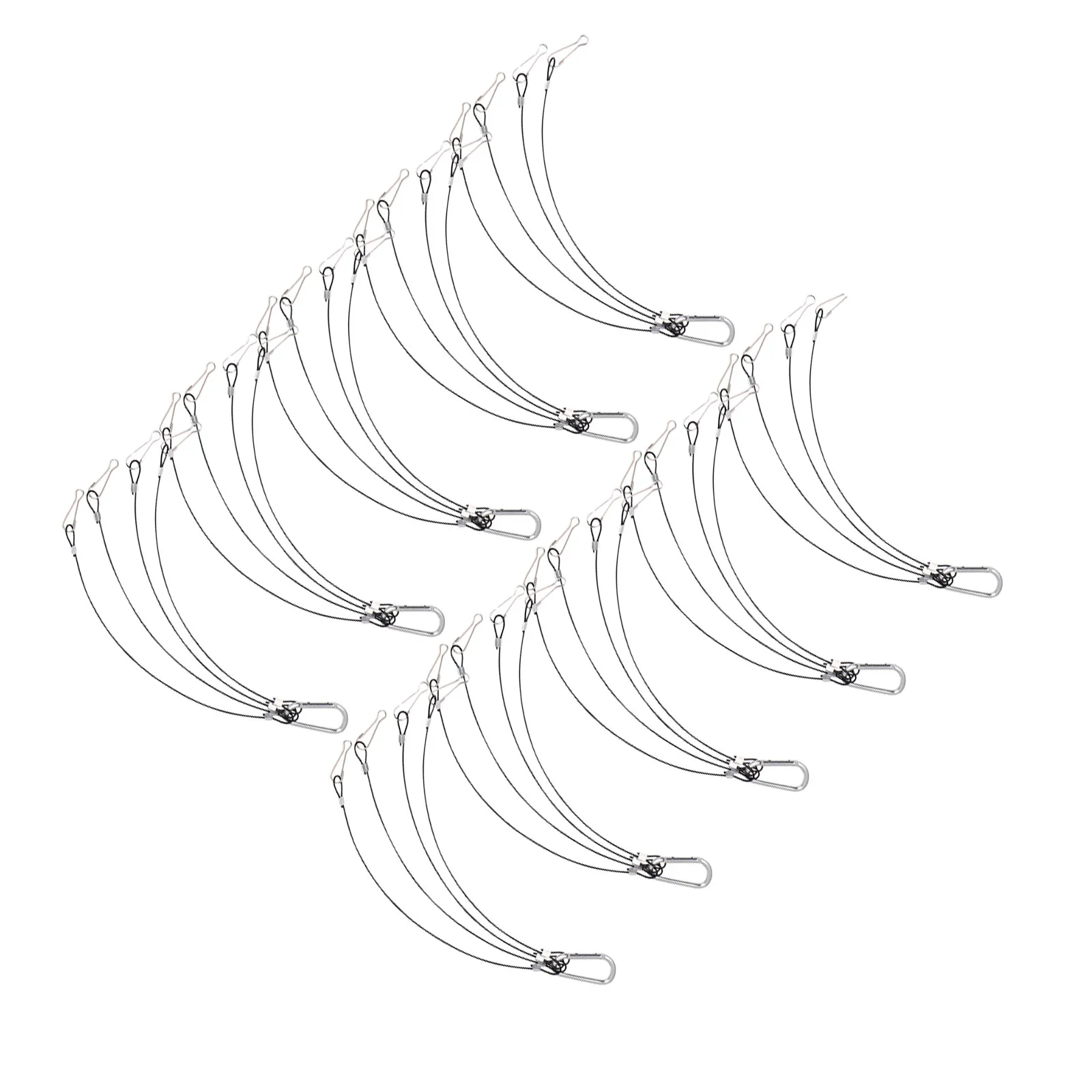 

10Pcs Plant Grow Light Hanger Strong Stainless Steel Wire Rope 300Mm 1Mm Hanging Kit for Indoor Grow Lamps Light Hanger Rope