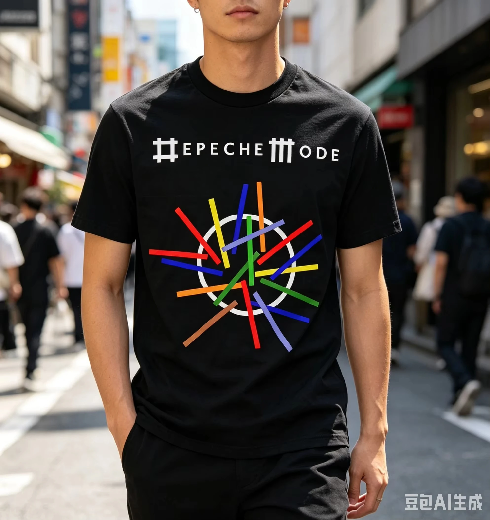Camiseta Depeche Mode Playing The Angel estilo Harajuku para hombre, camiseta de manga corta de algodón Unisex Y2k, camiseta popular de gran tamaño para mujer