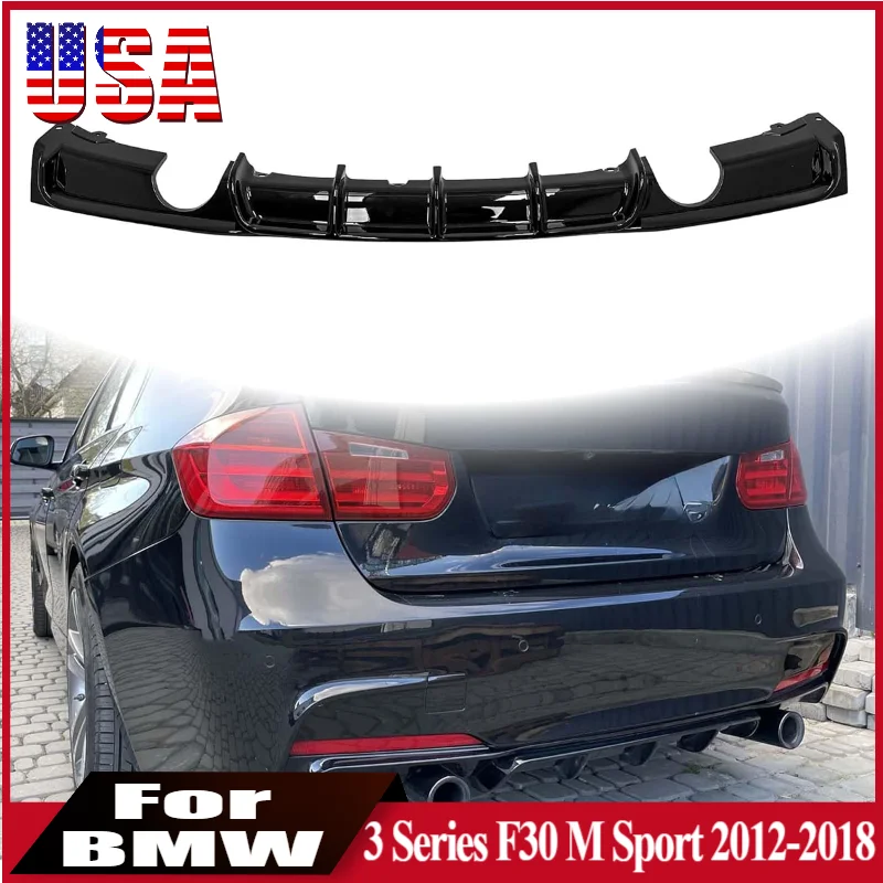 

Rear Diffuser For BMW 3 Series F30 F31 330i 335i 340i M Sport 2012-2018 Car Rear Bumper Diffuser with Side Spoiler Lips Tuning