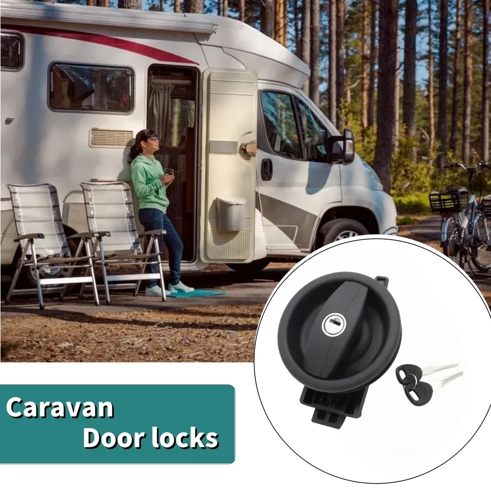 RV Door Lock Concealed C/W Left Hand Camper Toilet WC Door Lock Caravan Motorhome Surveillance Lock Accessories For Vecam Zadi