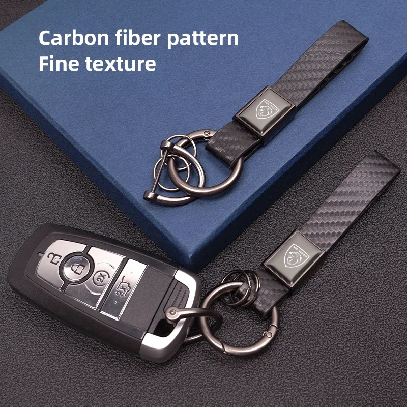 3D Dodge Badge Car Keychain Auto Keyring Accessories For Peugeot 3008 301 5008 4008 208 308 2008 207 307 508 406 407 206 408 607