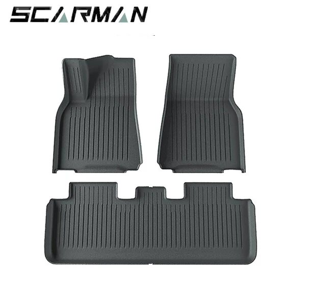 Hot Selling High Quality Durable TPE Car Floor Mats for Tesla Model3 Model Y, Interior Protection for Automotive Accessories