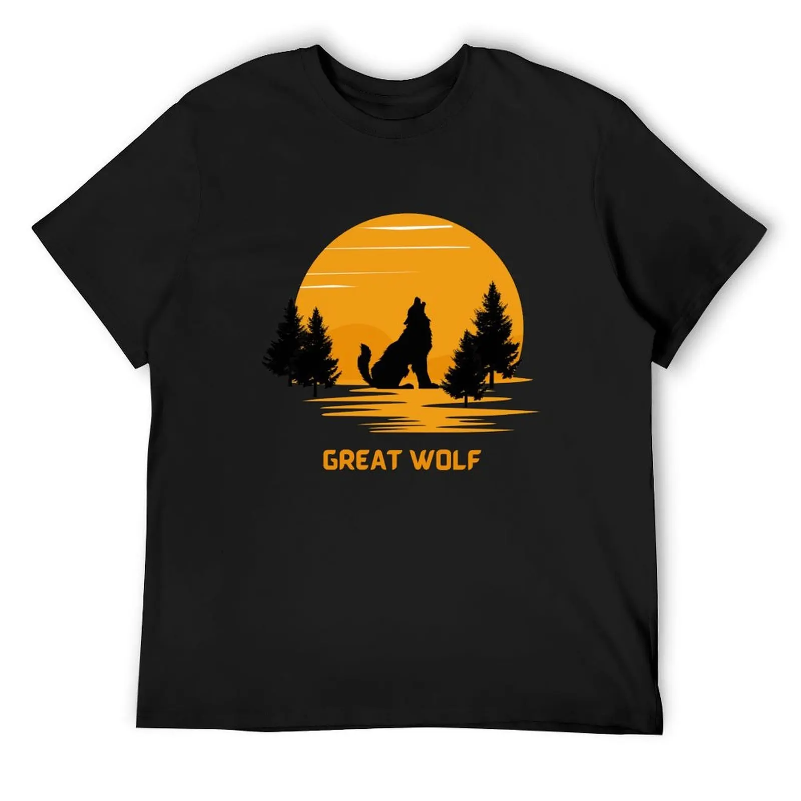 

Great Wolf T-Shirt animal prinfor boys funny meme t-shirts tops mens graphic t-shirts pack