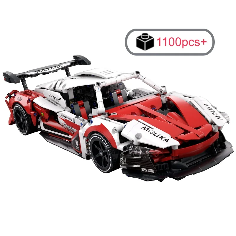 

Technical Building Blocks Hypercar City Racing Car MOC Model Assemble Vehicle Brick Toy Birthday Christmas Halloween gifts Kids