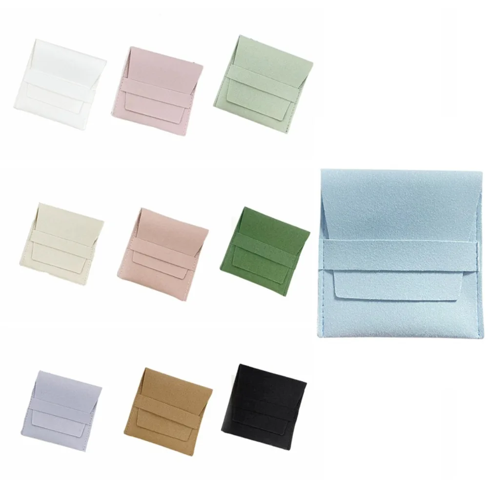 

10PCS Necklace Rings Jewelry Packing Bag Earrings Bracelet Holder Jewelry Storage Bag Velvet Mini Purse Jewelry Organizer