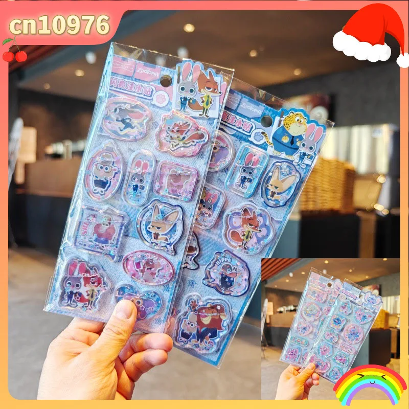 

Crazy Zootopia 3d Stickers Stitch Cute Cartoon Stereo Crystal Sticker Phone Cases Diy Hand Account Notebook Phone Decorative