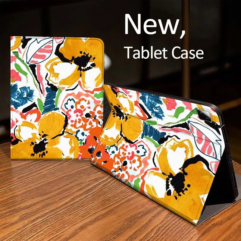 

Cartoon Floral Pink Pattern Case For Xiaomi Mi Redmi Pad 2 4 5 7S 6S 6 7 8 Plus SE Pro K 2025 inch 8.7 11 Tablet