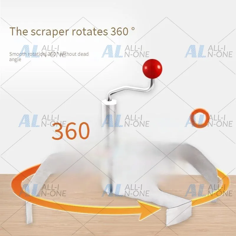 Manual Hand Cranked Crepe Maker Stainless Steel Home Pancake Machine Pancake Fruit Batter Spreader Tool