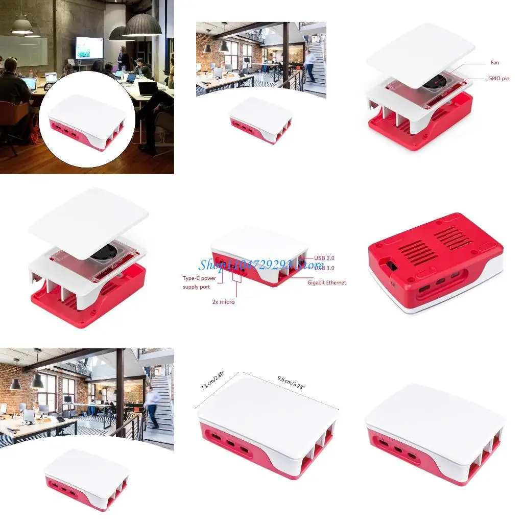 

Y2gd долговечный корпус ABS с интегрированным охлаждающим вентилятором для Raspberrypi 5 Убедитесь, что долговечность