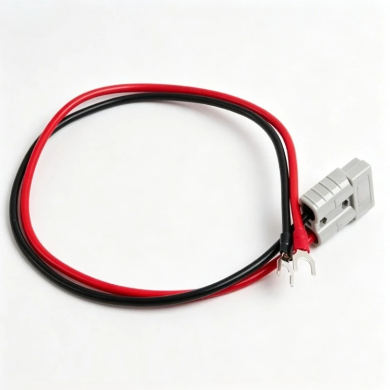 12AWG 50A Heavy-Duty Quick Connect to Fork Spade Terminal Adapter Cable for Battery Charging