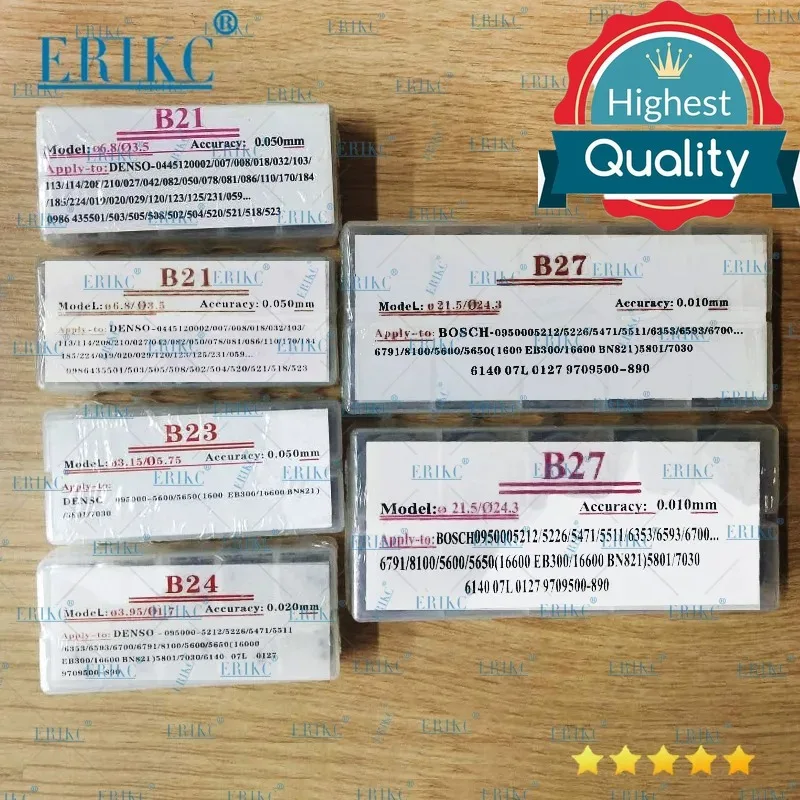 Common Rail Injection Armature Lift Adjusting Shim Kits E1022006 Diesel Fuel Injector Repair Gasket Set 400 Pcs for Denso Washer