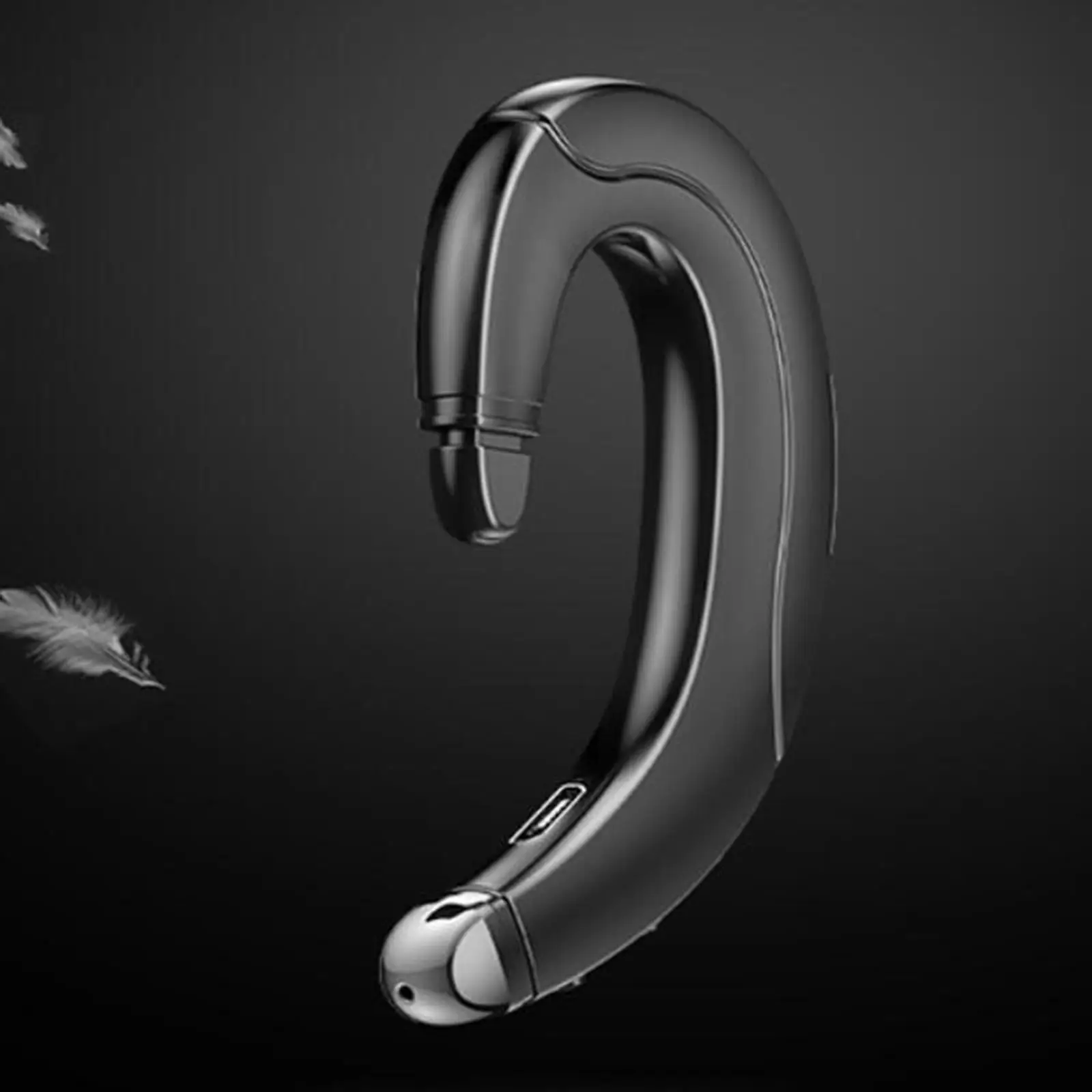 Bluetooth Headset Ear Hook Triple Button Noise Canceling Waterproof Earphones for Outdoor Running
