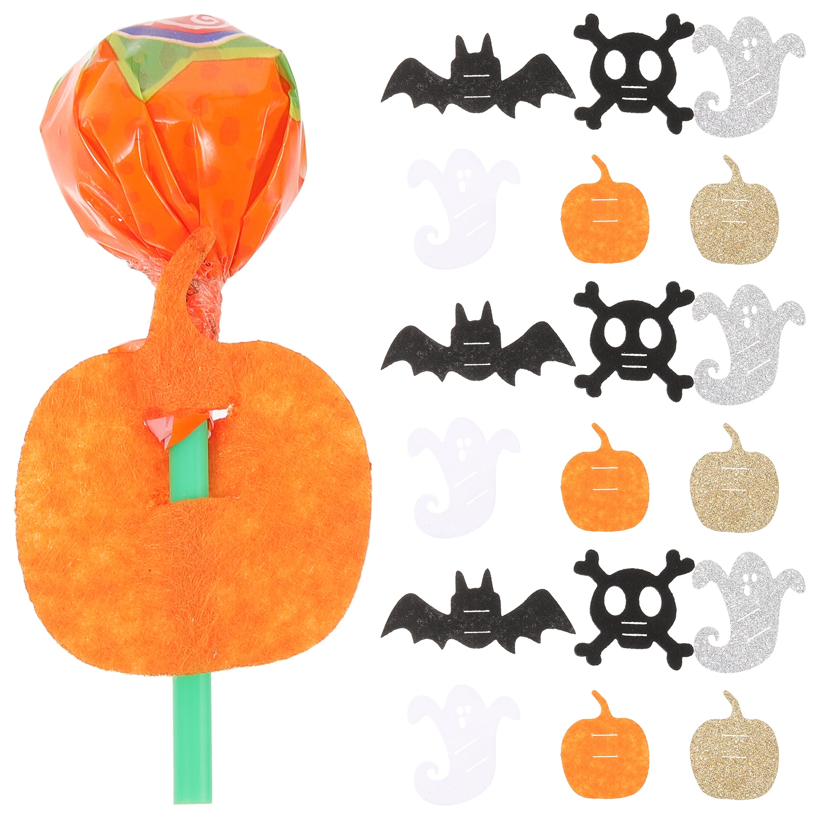 

30pcs Halloween Holder Creative Decorative Bright Festive Design For Party Adorable Decor Candy Wrapping Supply Cartoon Candy