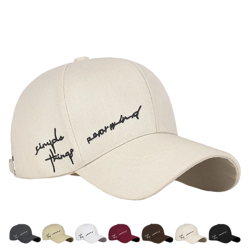 Trendy Four Seasons Versatile Alphabet Embroidered Hat Sports Fashion Street Student Baseball Hat