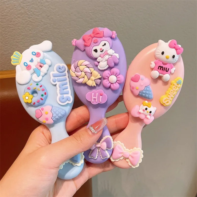 

Sanrio Hello Kitty Air Cushion Massage Comb cartoon Kuromi Home Comb Accessories Kawaii My Melody Student Office Air Bag Comb