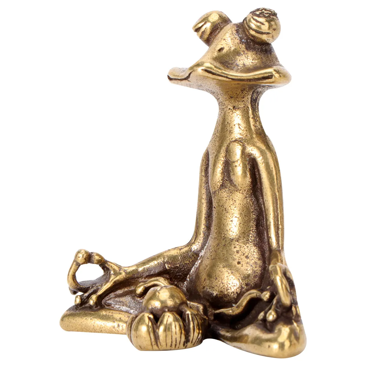 

Incense Burner Desktop Holder Zen Meditation Frog Shape Yoga Zen Meditation Incense Burner Metal Decor