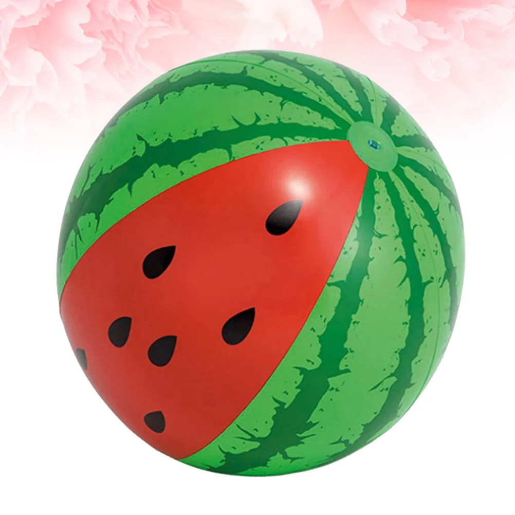 Thicken Beach Ball Inflatable Ball Funny Watermelon Design Beach Ball for Children Outdoor Beach (103cm before Inflatate)