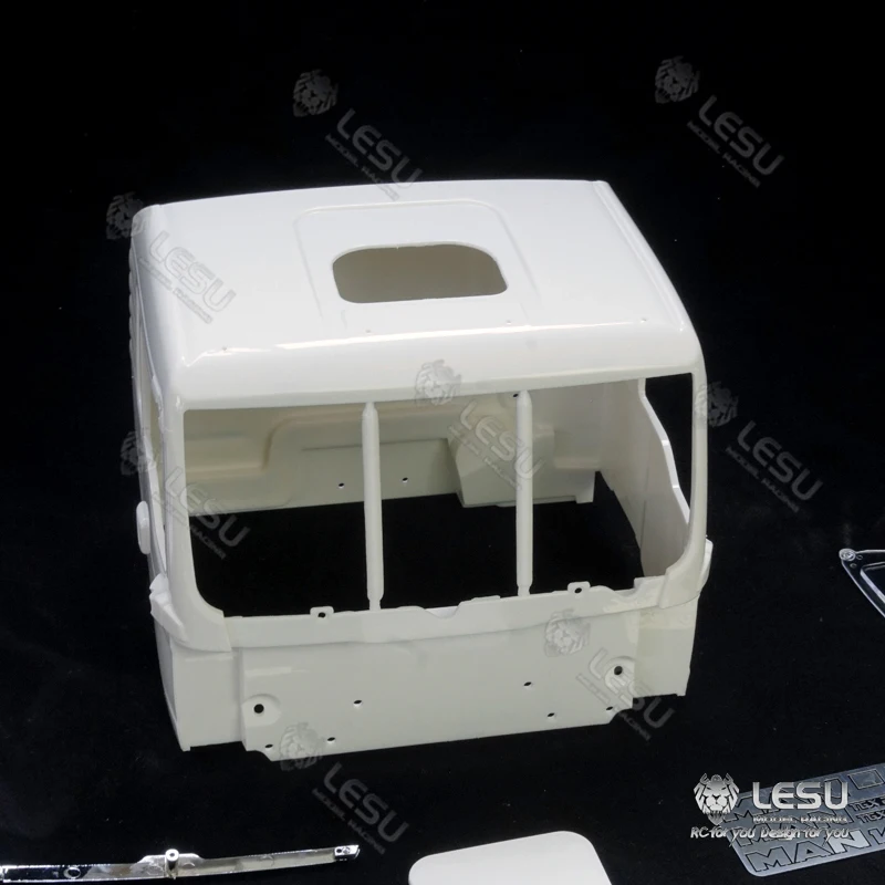 Unassembled Unpainted Plastic Cabin for LESU 1/14 RC MAN TGS Dumper DIY Model Truck Car