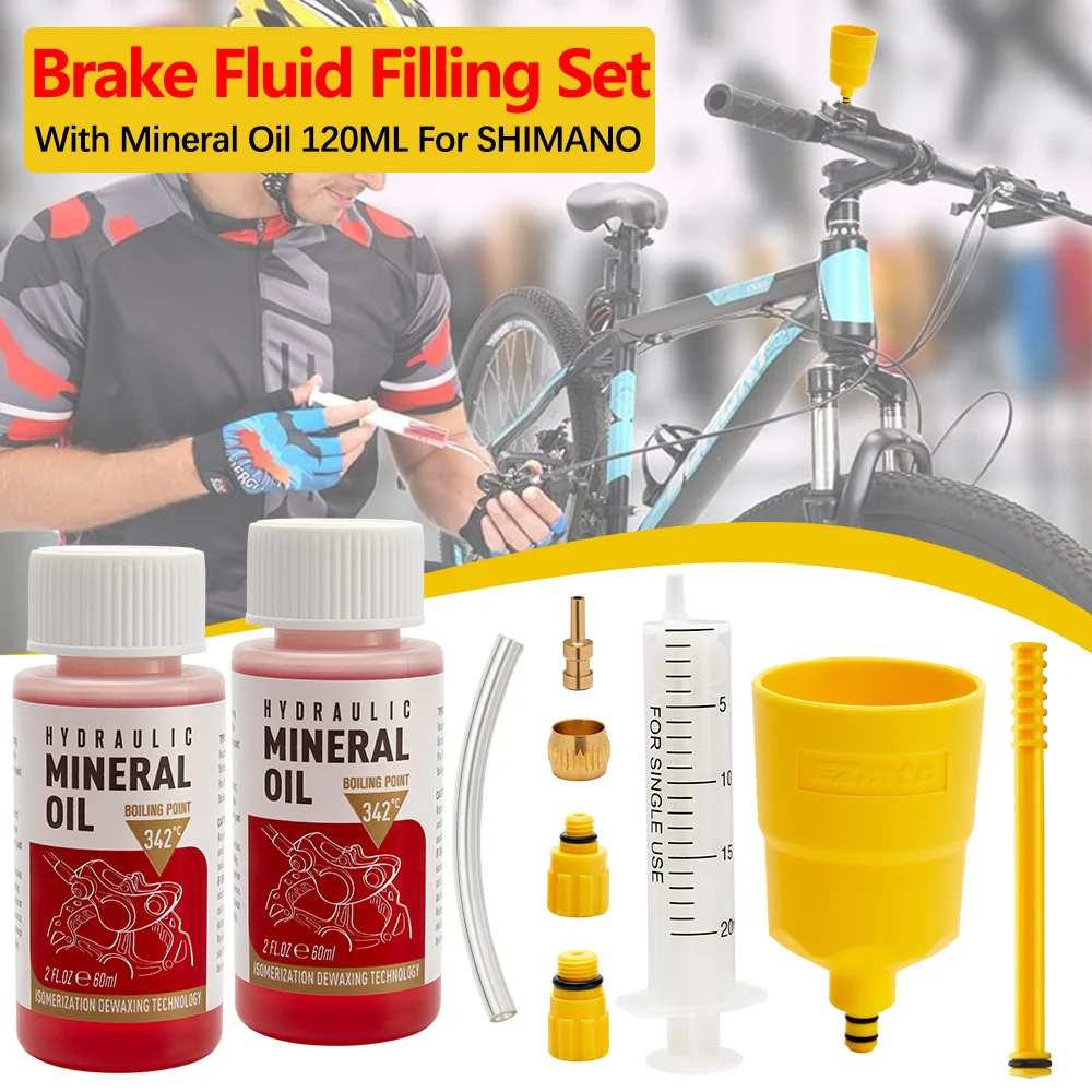 Mountain Bikes Maintenance Brake Fluid, Mineral Oil System, Bike Repair Accessories, Oil Injector, 120ml