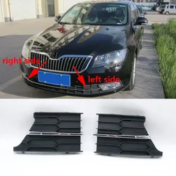 For Skoda Superb 2013 2014 2015 Car Front Bumper Grille Fog Light Lamp Frame Cover