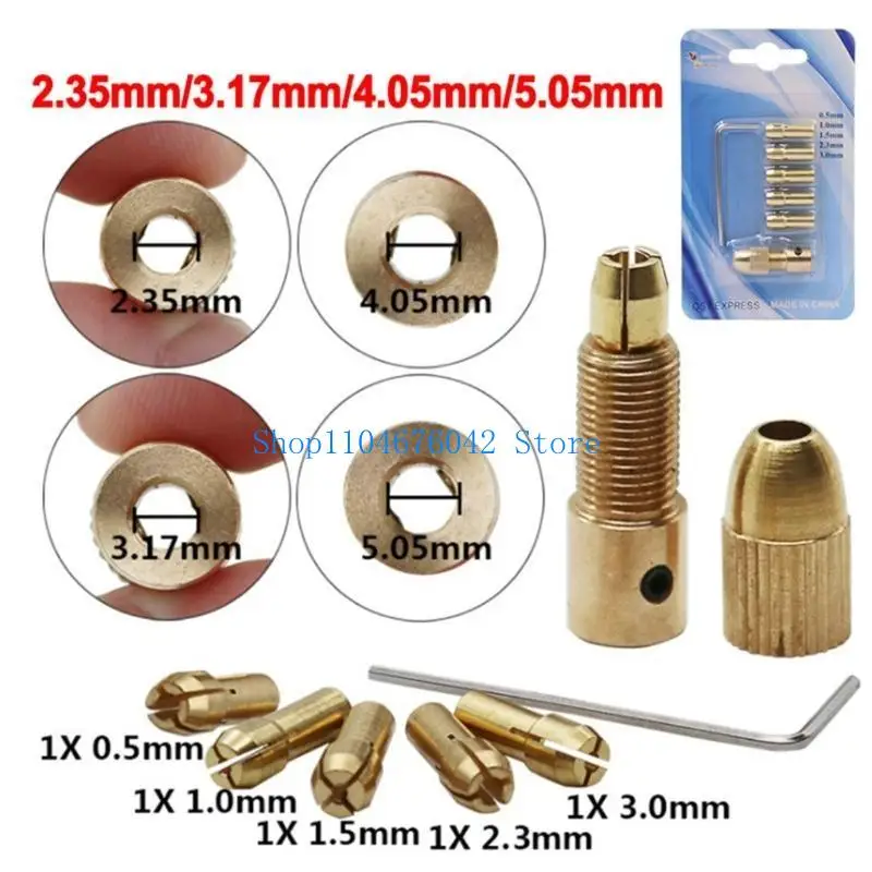 

Зажим для ручной дрели 5asd с совместимостью сверл диаметром 0,5–3,0 мм. Идеально подходит для ручных дрелей или электрических
