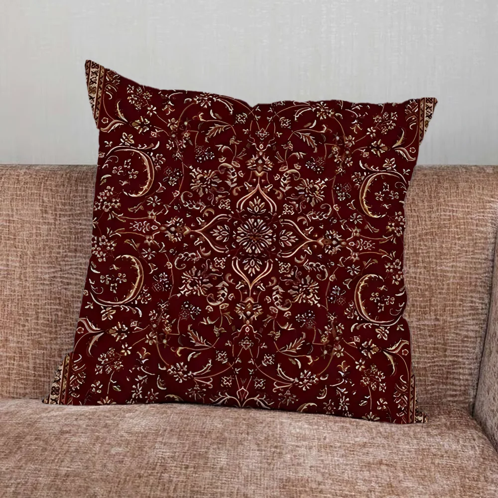Persian Carpet Floral Pattern Pillow Case For Home Bedroom Car Office Decoration Living Room Sofa Cushion Cover Suitable - Image 5