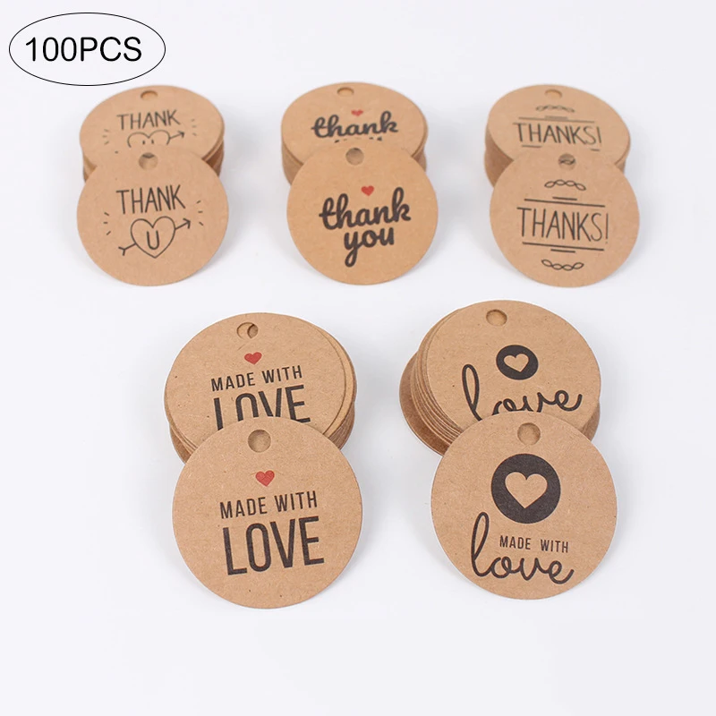 100Pcs Kraft Paper …