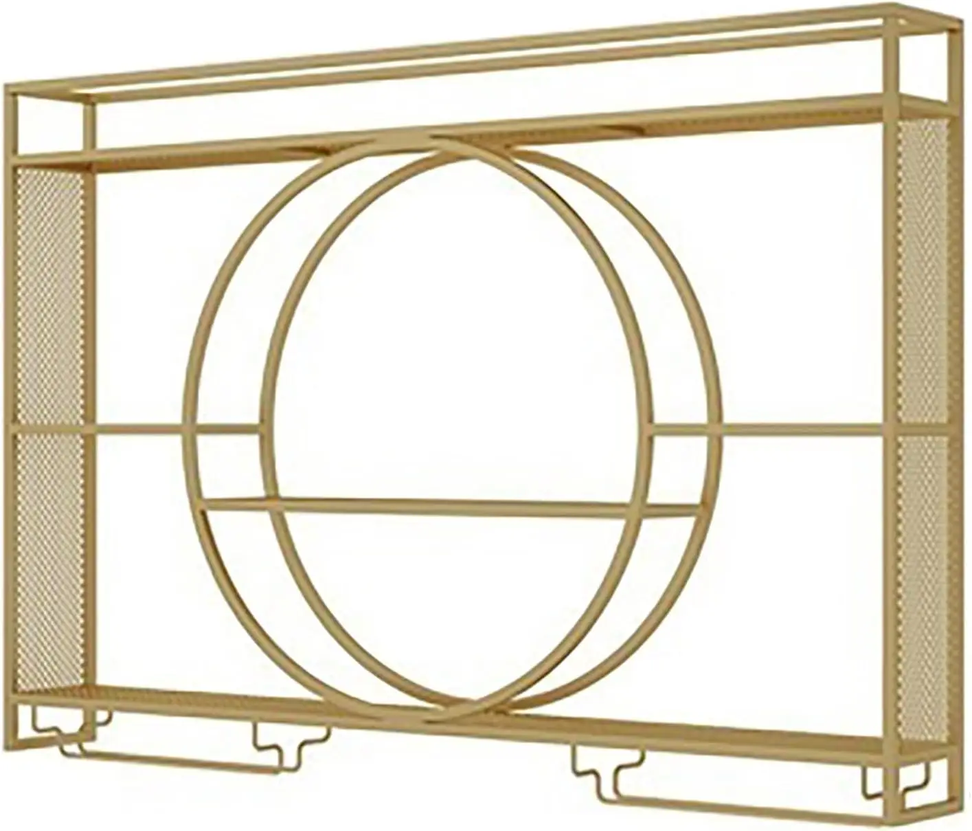 ชั้นวางไวน์ติดผนังแบบ LED ชั้นวางแก้วไวน์, ชั้นวางโลหะแบบลอยสำหรับบาร์, ชั้นวางโชว์ขวดบาร์, ที่แขวนแก้วไวน์