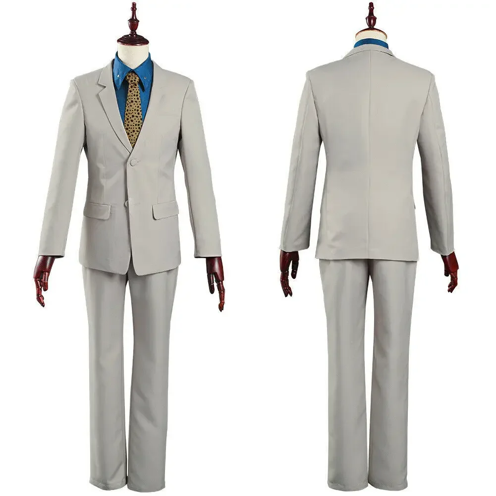 

Jujutsu Kaisen Cosplay Costume for Nanami Kento White Suit with Pants Halloween Uniform Set for Adult Men Bow Tie