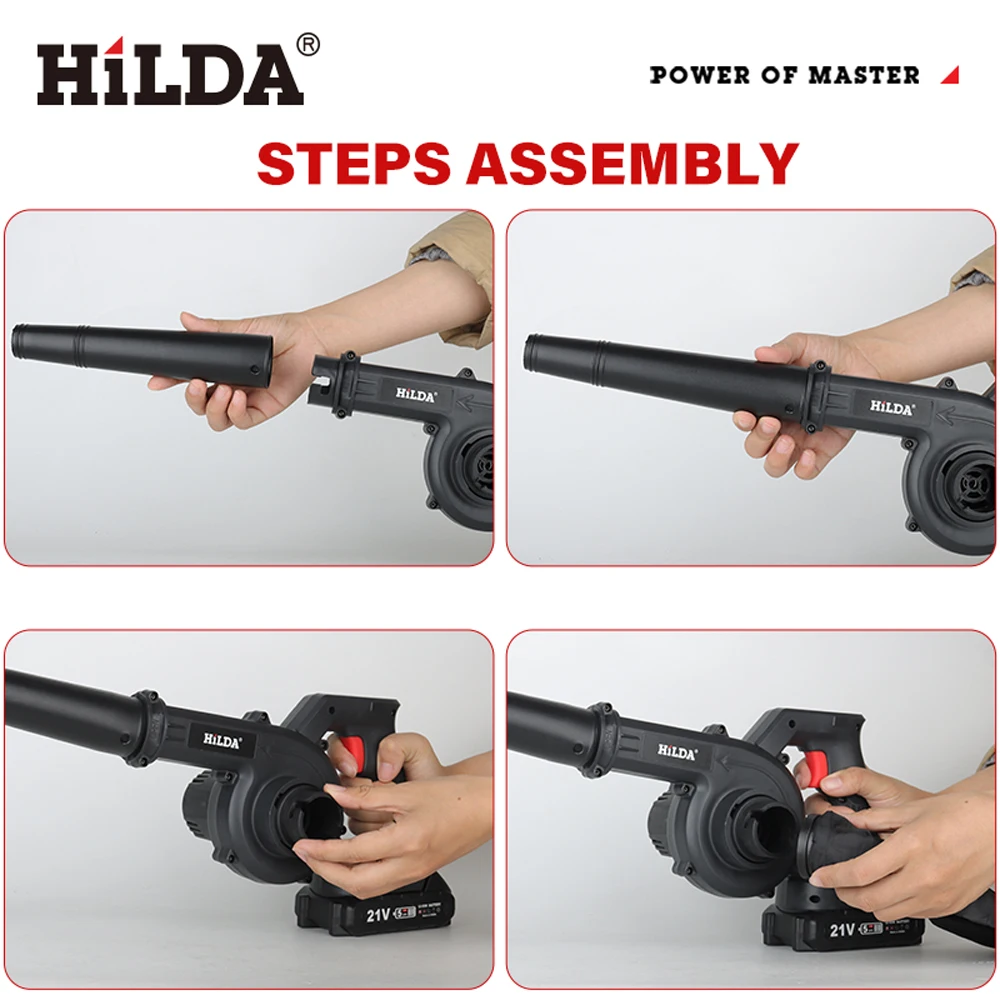 هيلدا 21 فولت يده منفاخ كهربائي الكهربائية ورقة منفاخ الهواء منفاخ أوراق الشجر ورقة فراغ منفاخ صغير لبطارية ماكيتا 18 فولت