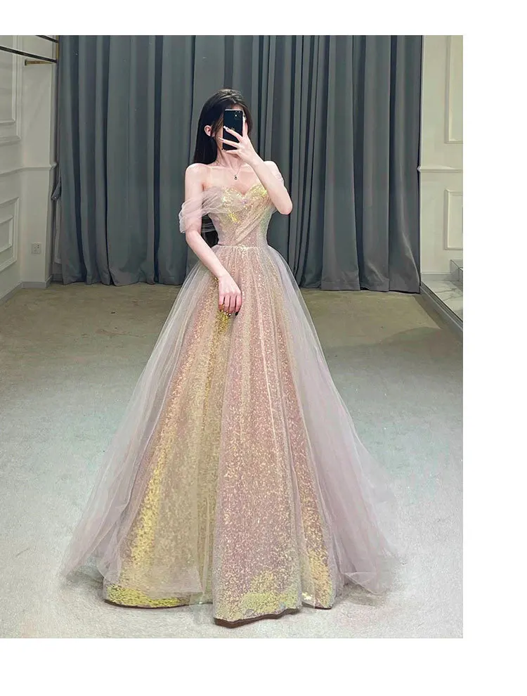 Vestido de novia adelgazante de malla, traje de noche de un hombro, estilo sirena, para fiesta de graduación, 2023